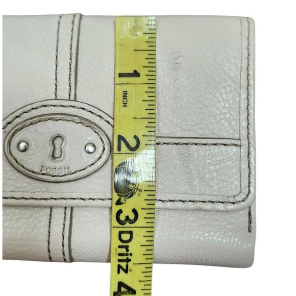 Fossil Wallet Leather White Women's - Picture 6 of 9